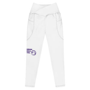 Crossover leggings with pockets